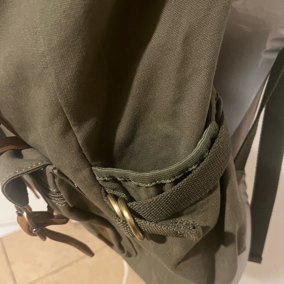 Olive Green Backpack - Picture 3 of 8